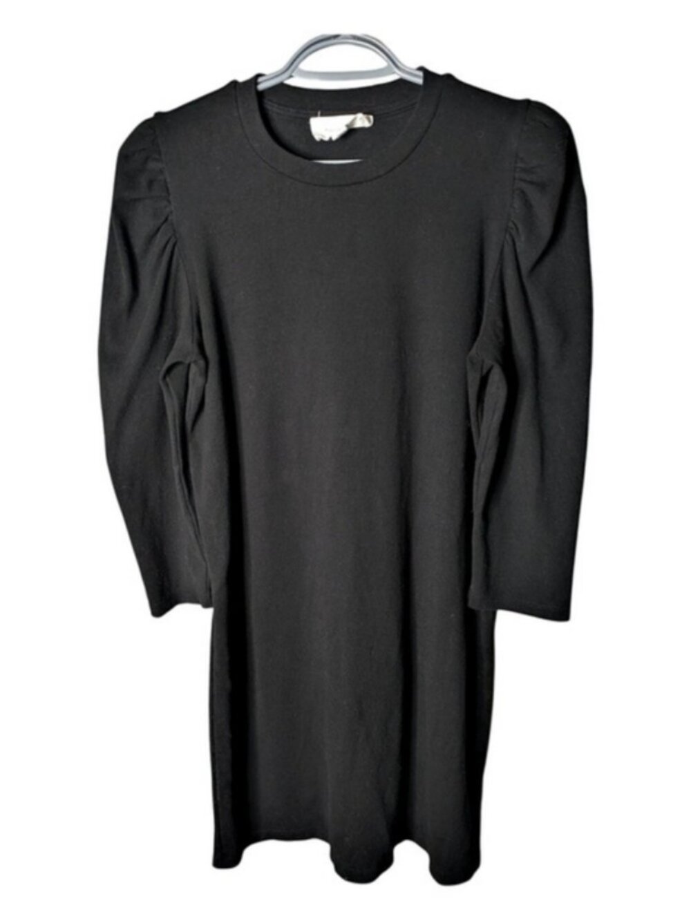 Pomander Place Black Vesty Puff Sleeve Shift Dress Black Size Medium